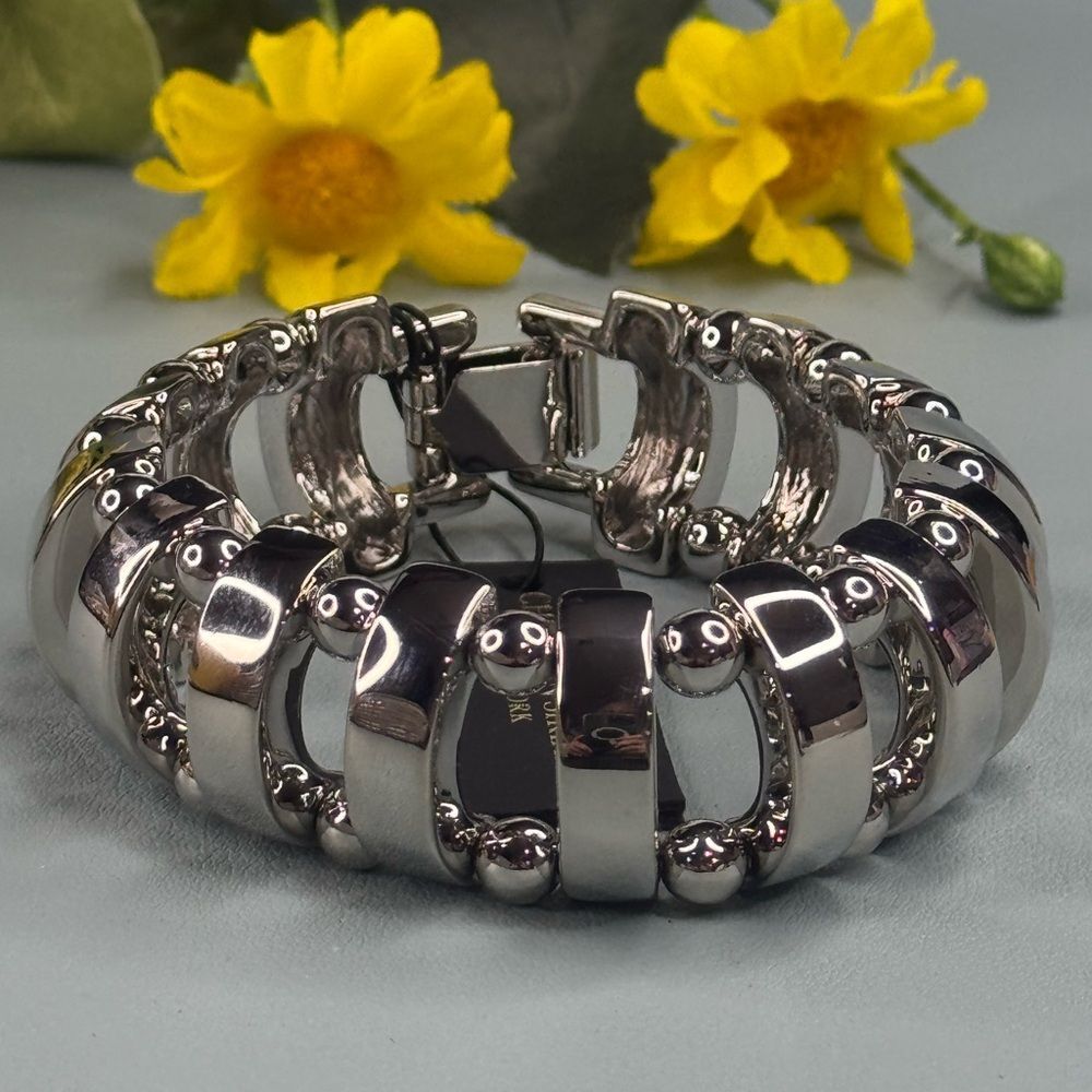 Christian Siriano Silver Bracelet with Timeless Elegance